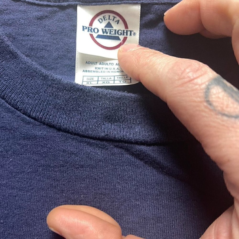 Y2k Sturgis long sleeve shirt biker Harley Davidson navy blue men’s XL - Picture 4 of 5